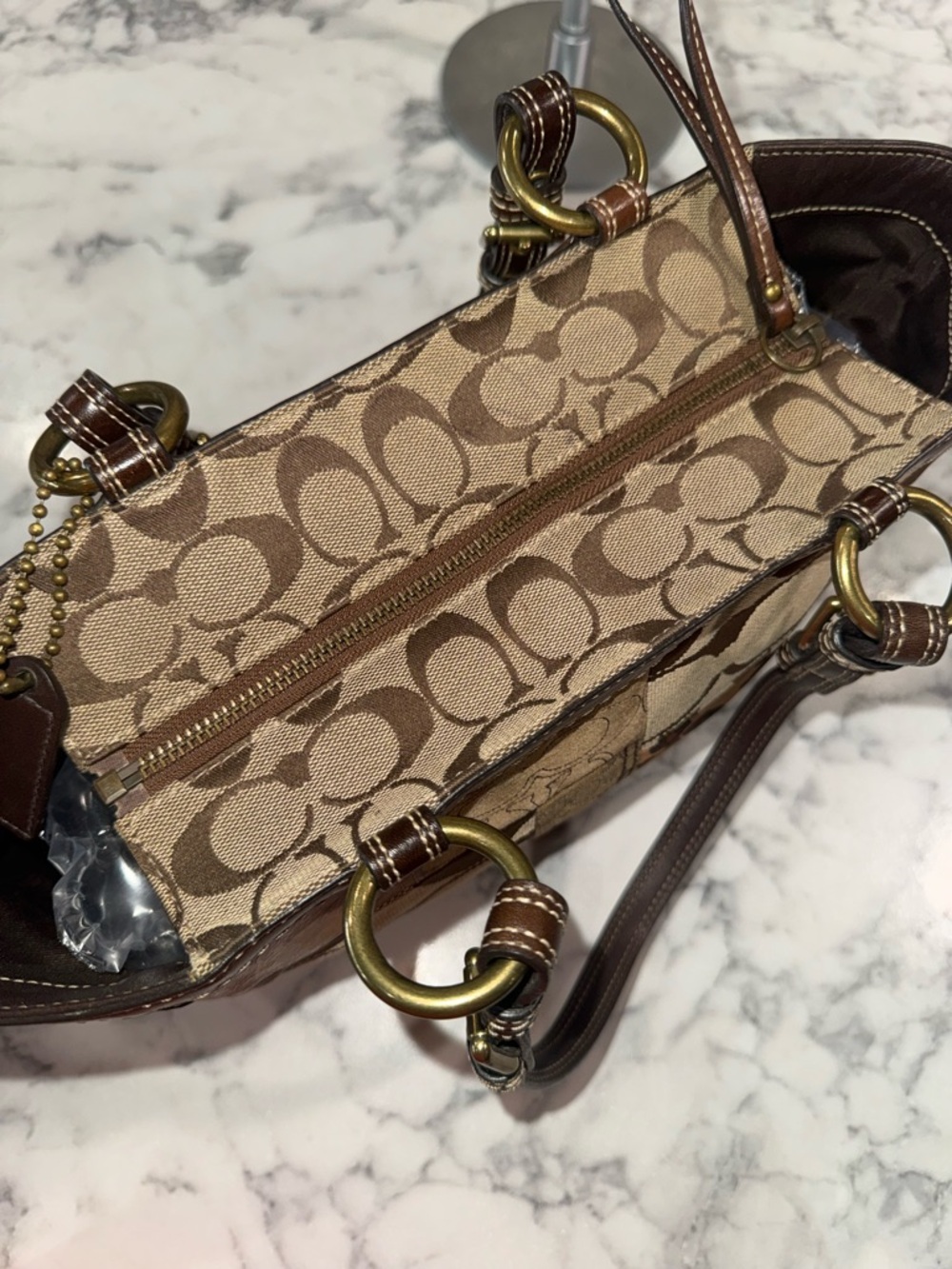 Coach Signature Patchwork Limited Edition Purse Bag  Leopard VTG Y2K - Picture 5 of 10